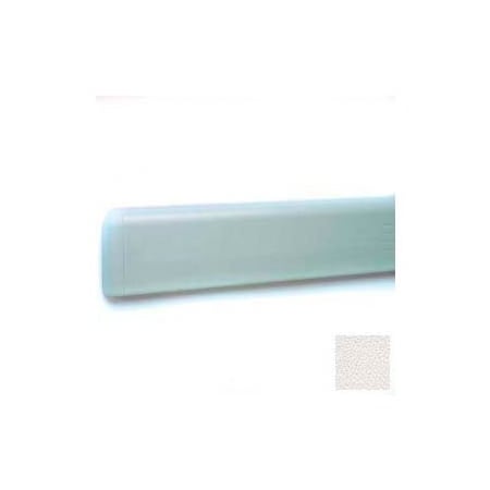 Pawling Wall Guard W/Rounded Top Edge, Aluminum Retainer, 4"H x 12'L, Pearl WG-4-12-361